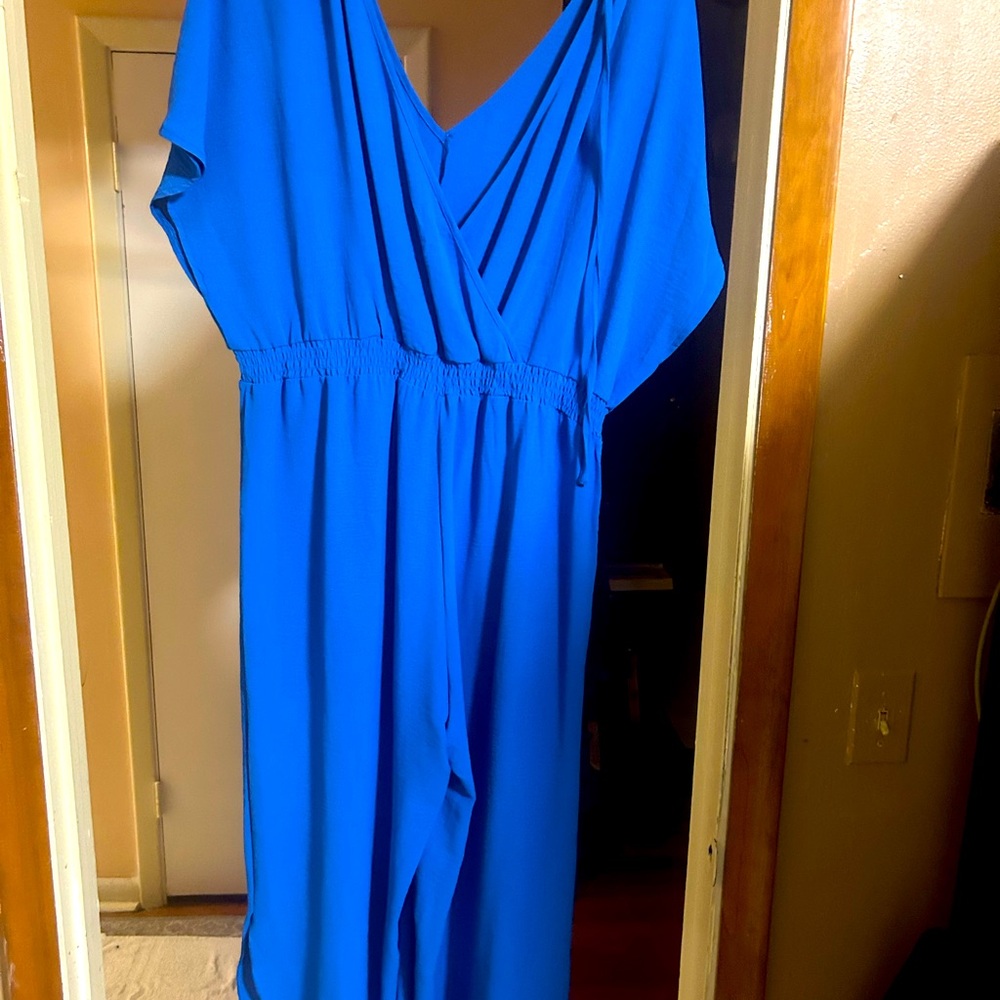 Blue jumpsuit